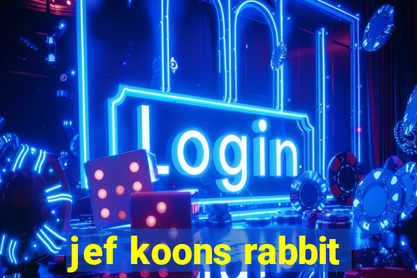 jef koons rabbit