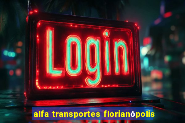 alfa transportes florianópolis