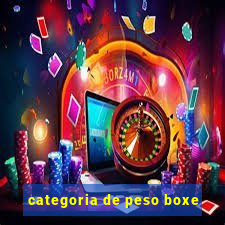 categoria de peso boxe