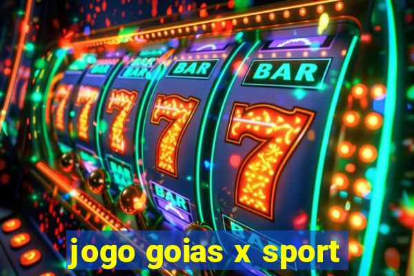 jogo goias x sport