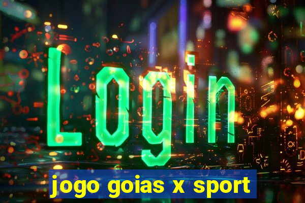 jogo goias x sport