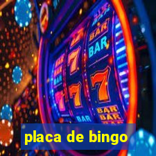 placa de bingo