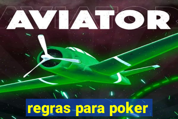 regras para poker