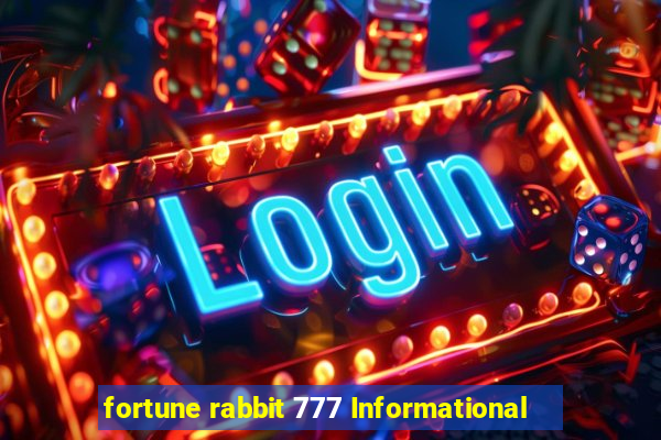 fortune rabbit 777 Informational