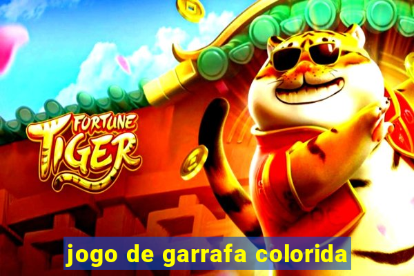 jogo de garrafa colorida