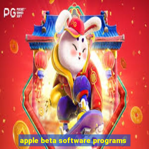 apple beta software programs