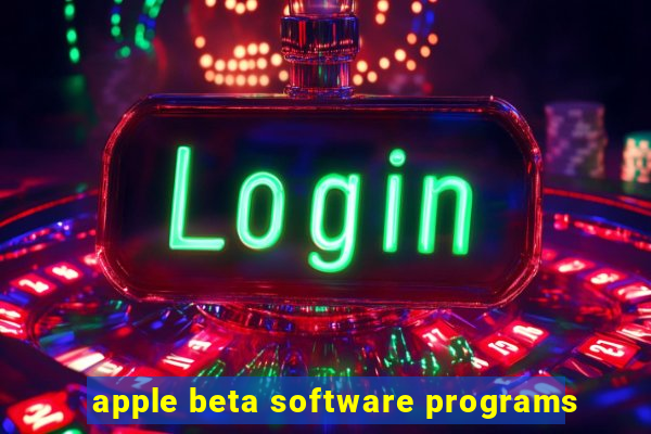 apple beta software programs