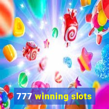 777 winning slots