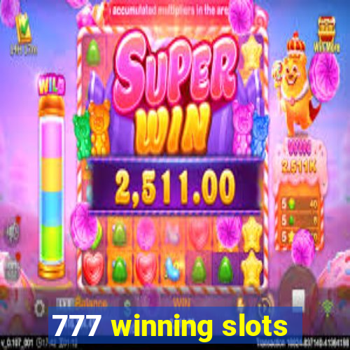 777 winning slots