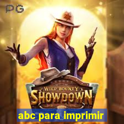 abc para imprimir