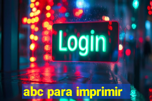 abc para imprimir