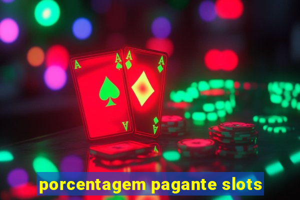 porcentagem pagante slots