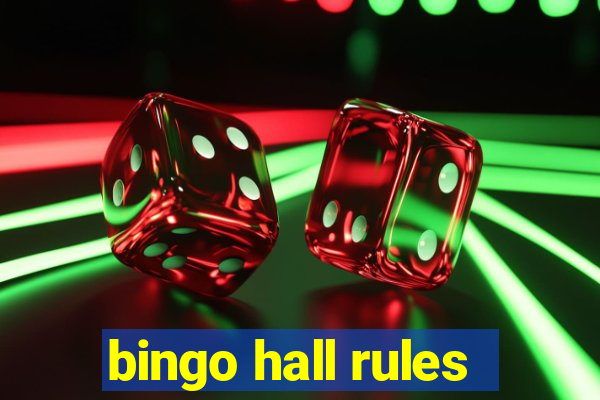 bingo hall rules