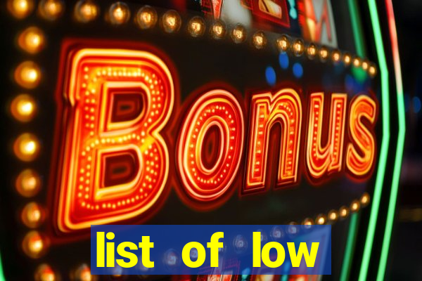 list of low volatility slot machines