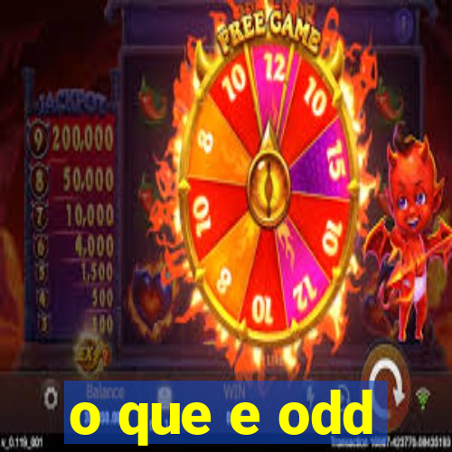 o que e odd