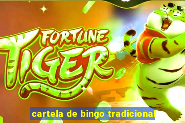 cartela de bingo tradicional