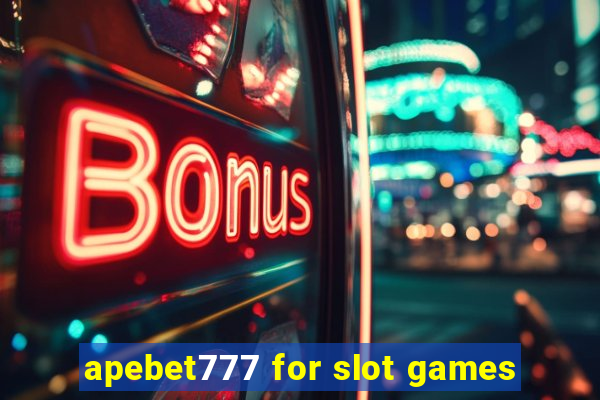 apebet777 for slot games