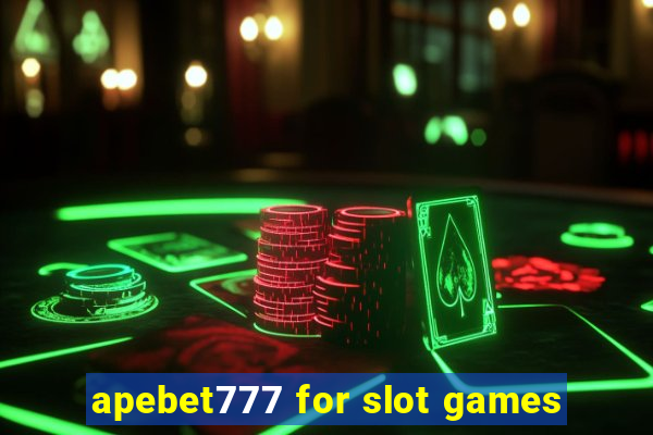 apebet777 for slot games