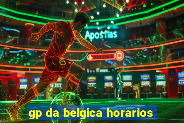 gp da belgica horarios