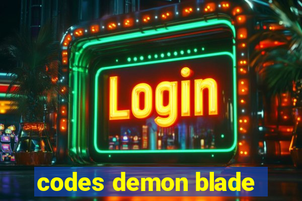 codes demon blade