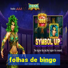 folhas de bingo