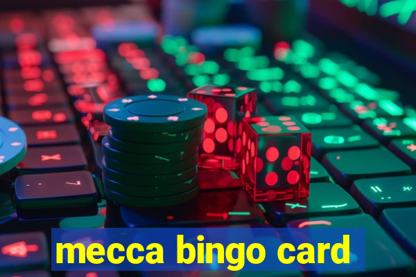 mecca bingo card