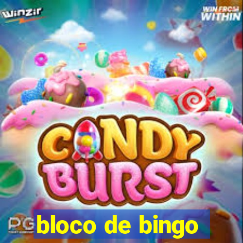 bloco de bingo