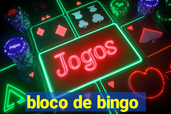 bloco de bingo