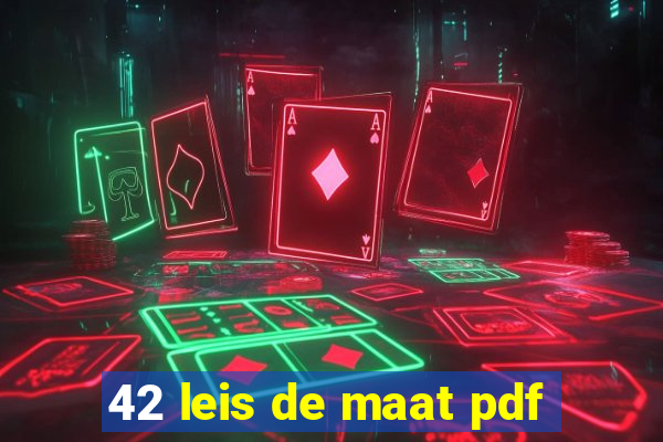 42 leis de maat pdf