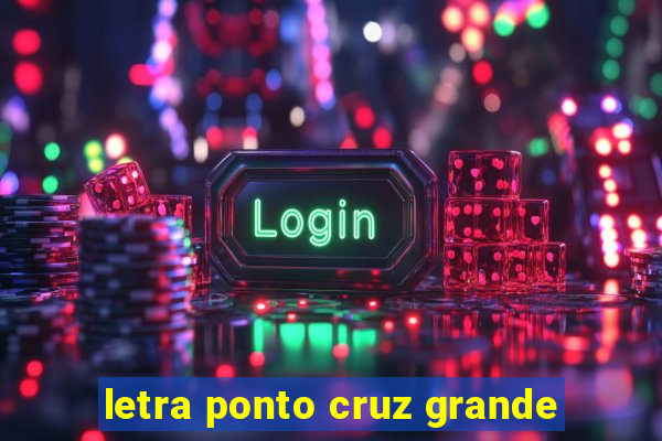 letra ponto cruz grande