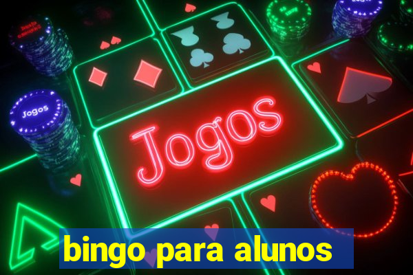 bingo para alunos