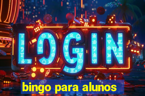 bingo para alunos