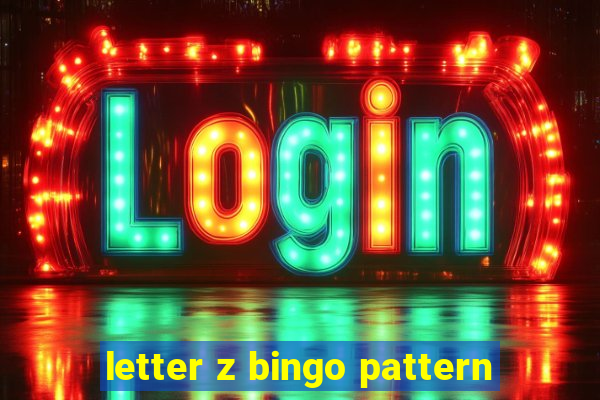 letter z bingo pattern