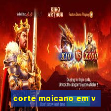 corte moicano em v