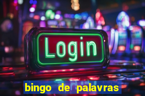 bingo de palavras para o 4 ano