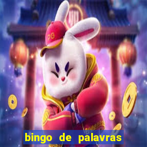 bingo de palavras para o 4 ano