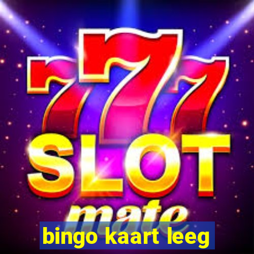 bingo kaart leeg