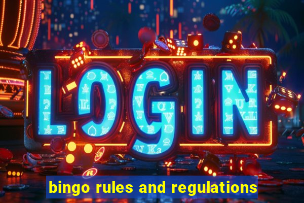 bingo rules and regulations