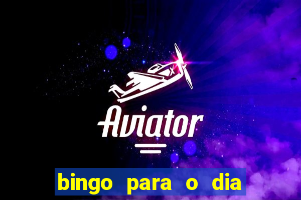 bingo para o dia do estudante