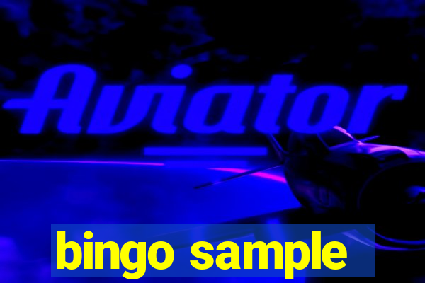 bingo sample