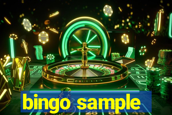 bingo sample