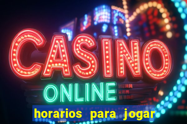 horarios para jogar fortune ox