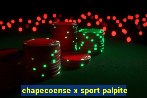 chapecoense x sport palpite