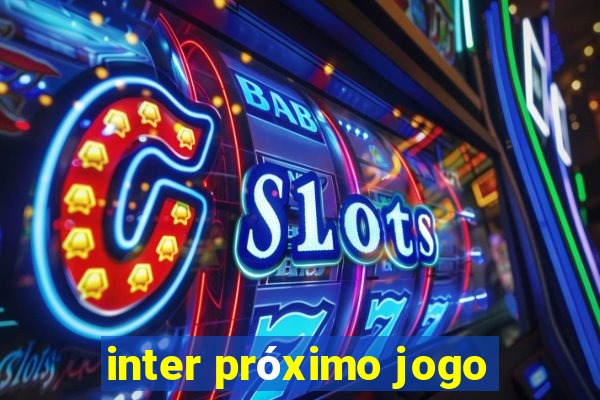 inter próximo jogo