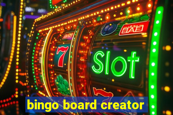 bingo board creator