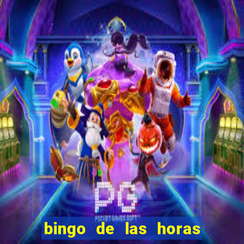 bingo de las horas para imprimir