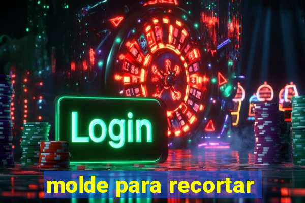 molde para recortar