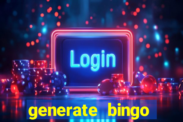 generate bingo cards with pictures