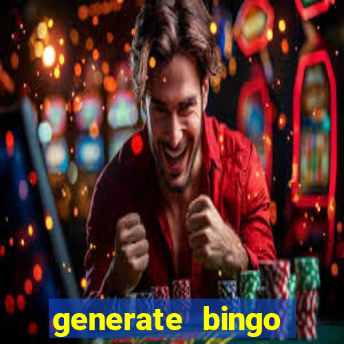 generate bingo cards with pictures