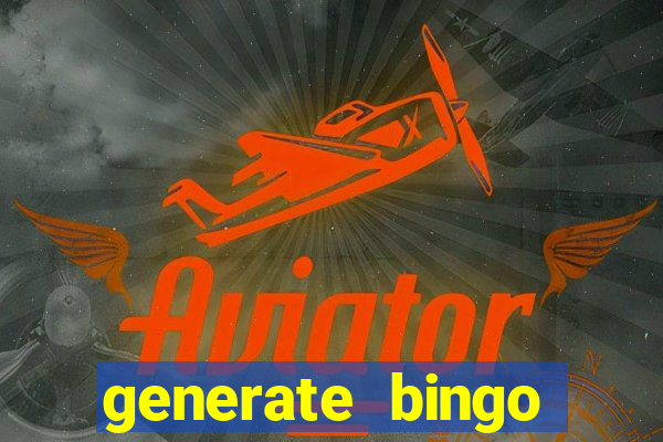 generate bingo cards with pictures